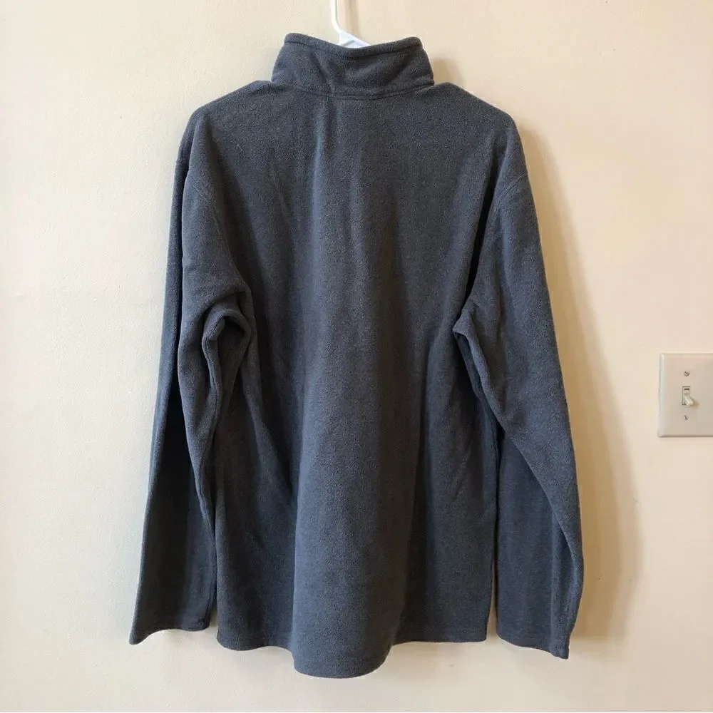 North Face Gray Fleece Quarter Zip